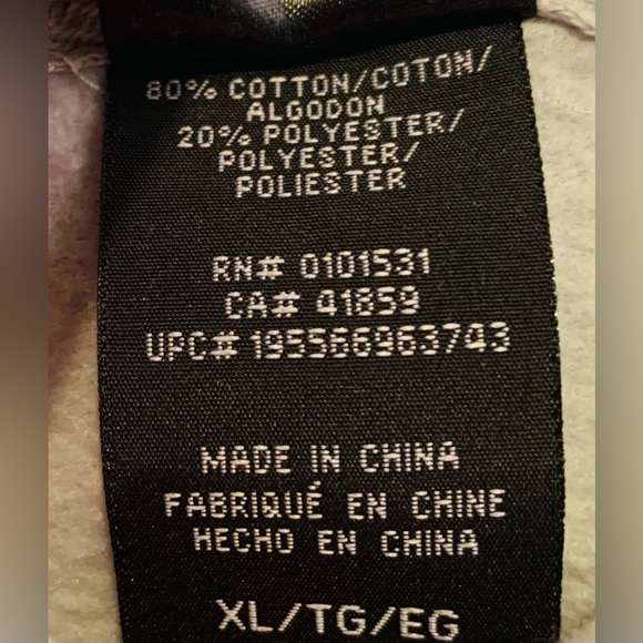 Stranger Things XL (46/48) Men's Hellfire Club Pullover Hoodie Grey Black - Picture 4 of 10